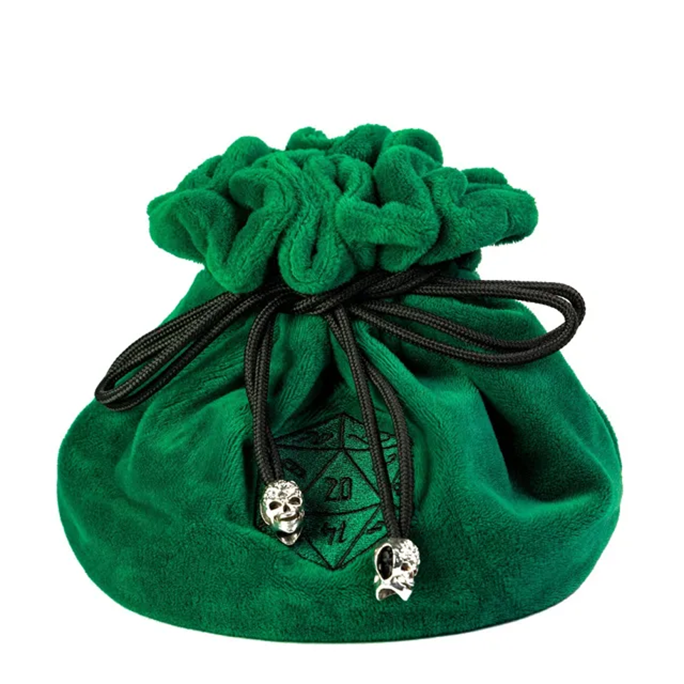 Velvet Vault | Super-Soft Large Dice Bag | Green - Bags