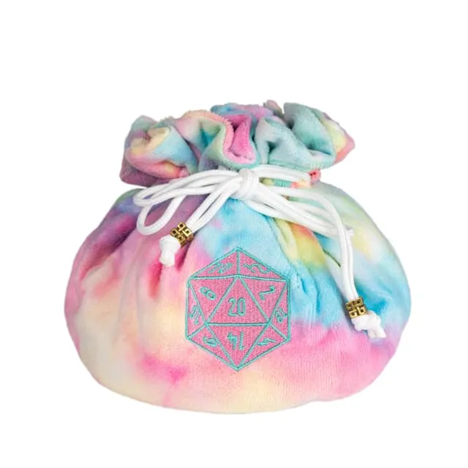 Velvet Vault | Super-Soft Large Dice Bag | Rainbow - Bags
