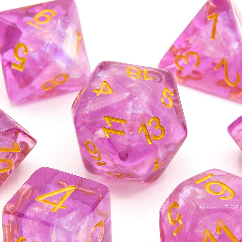 Violet Enigma | Soft Edge Resin | 7 Piece Set - DICE