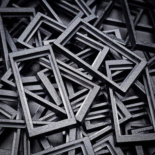 Base 50x24mm to 60x30mm Rectangle Bases Converters ABS Plastic