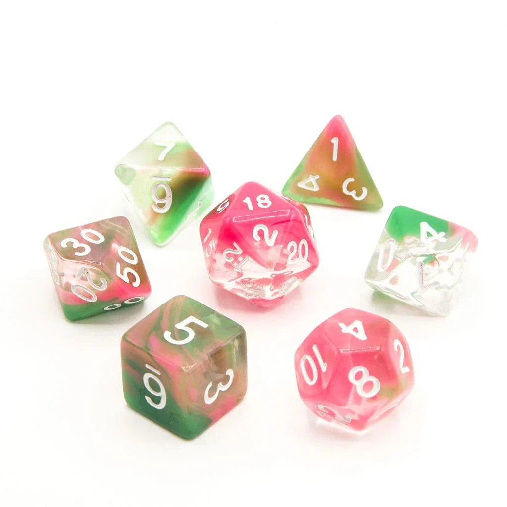 Tabletop Dominion DICE Watermelon Sugar | Acrylic Dice | 7 Piece Set