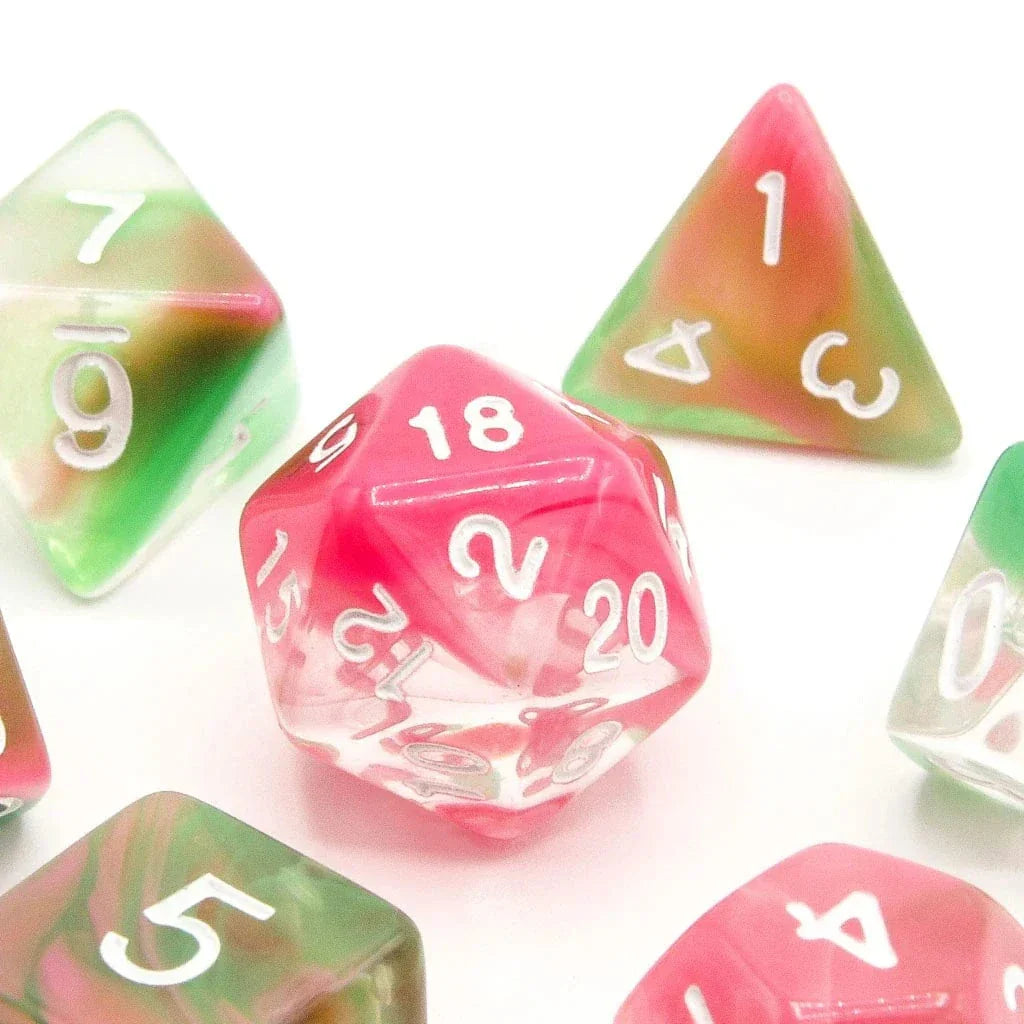 Tabletop Dominion DICE Watermelon Sugar | Acrylic Dice | 7 Piece Set
