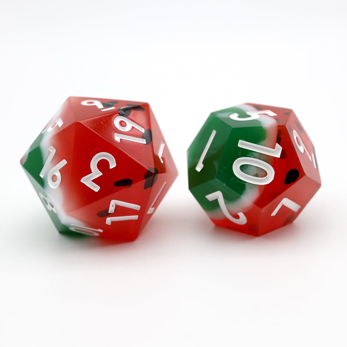 Tabletop Dominion DICE Watermelon Sugar | Sharp Edge Dice | 7 Piece Set