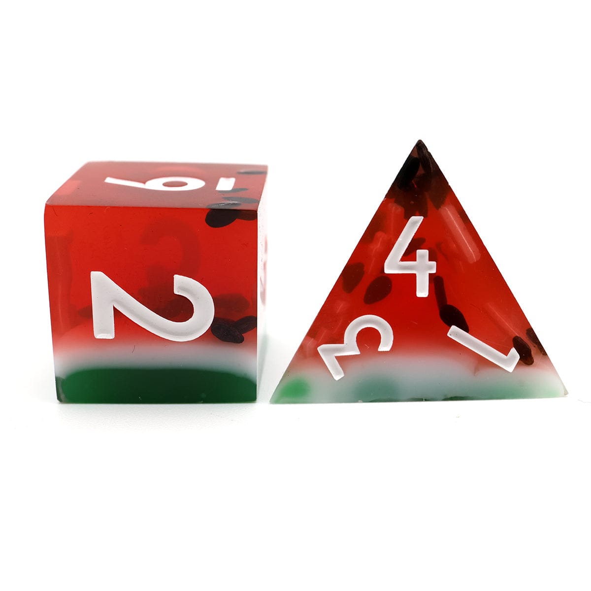 Tabletop Dominion DICE Watermelon Sugar | Sharp Edge Dice | 7 Piece Set