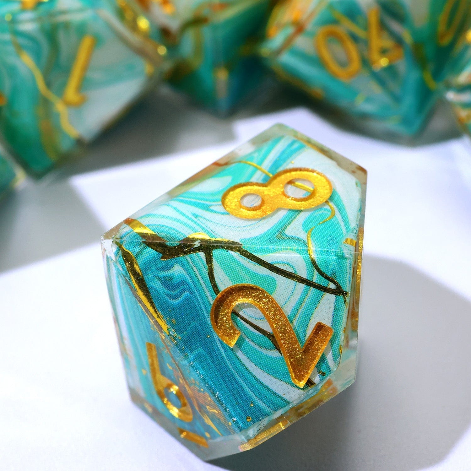 Tabletop Dominion DICE Wavesinger | Art Core Dice | 7 Piece Set