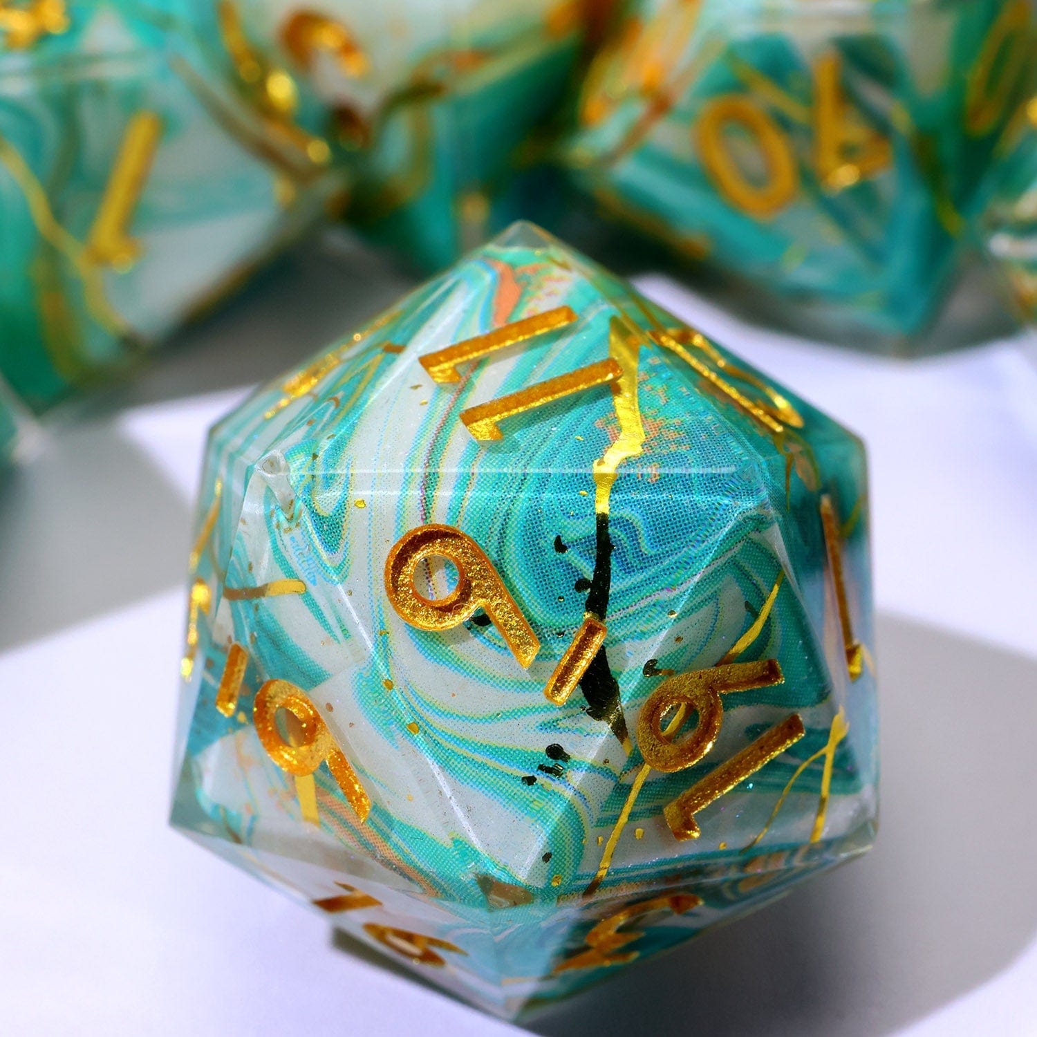 Tabletop Dominion DICE Wavesinger | Art Core Dice | 7 Piece Set