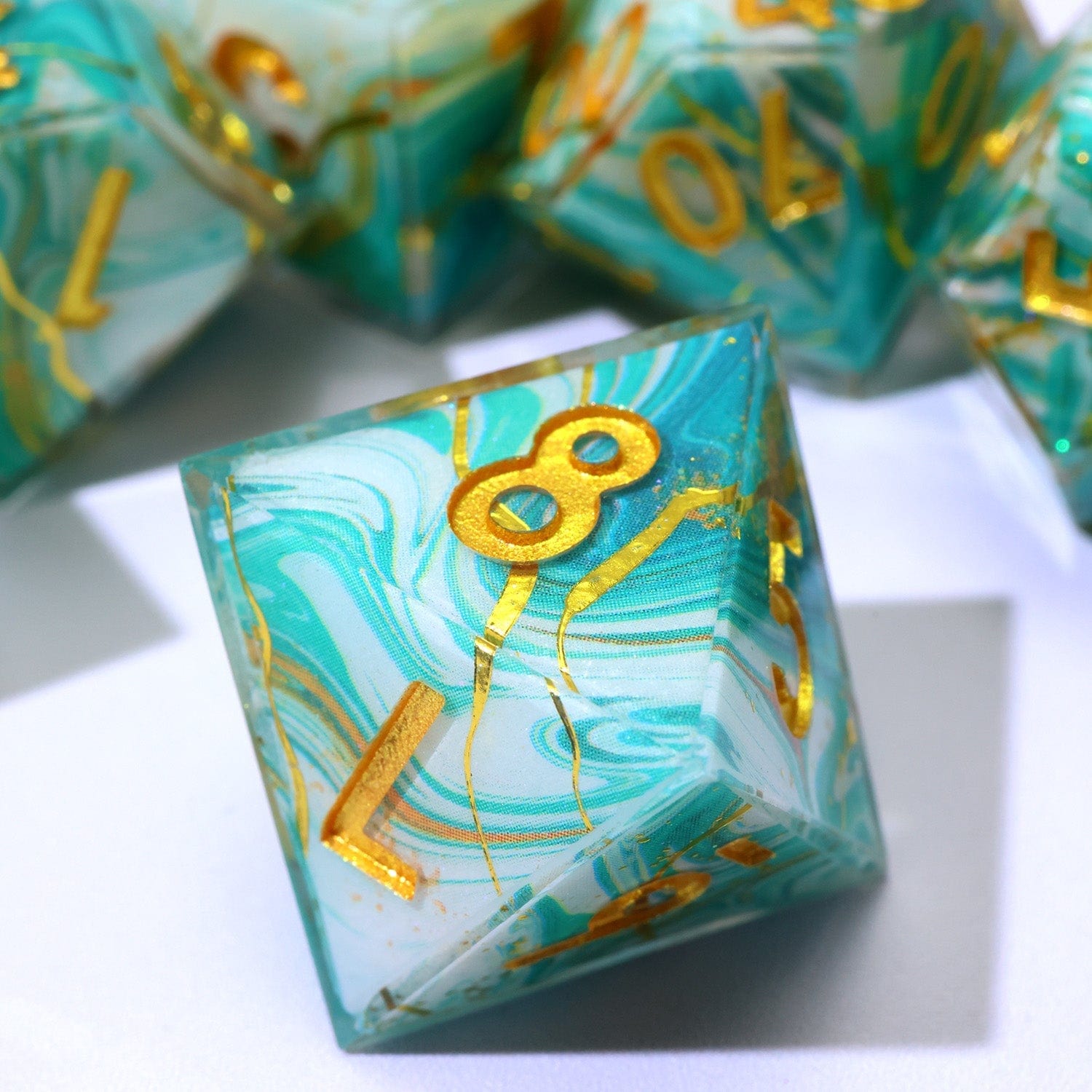 Tabletop Dominion DICE Wavesinger | Art Core Dice | 7 Piece Set