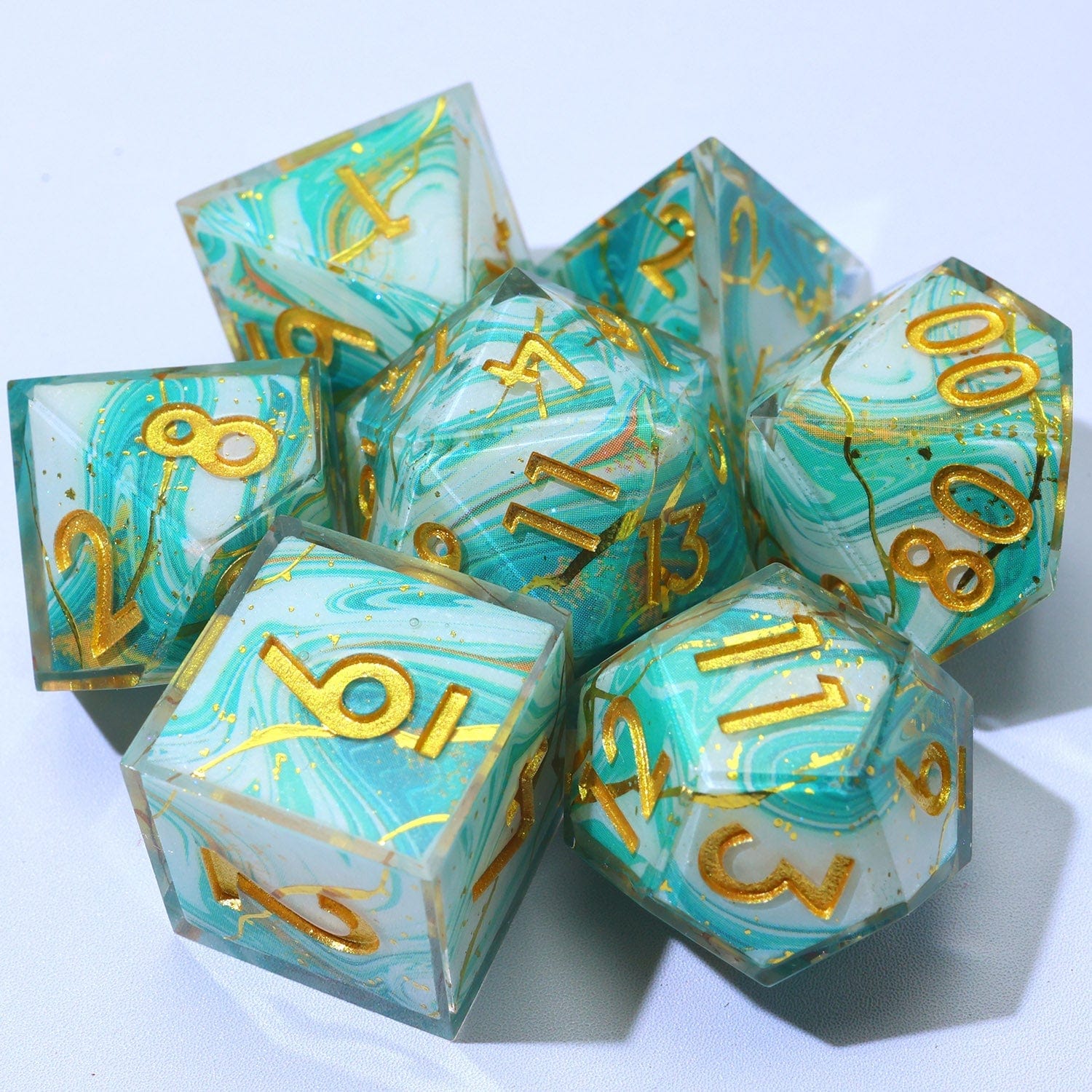 Tabletop Dominion DICE Wavesinger | Art Core Dice | 7 Piece Set