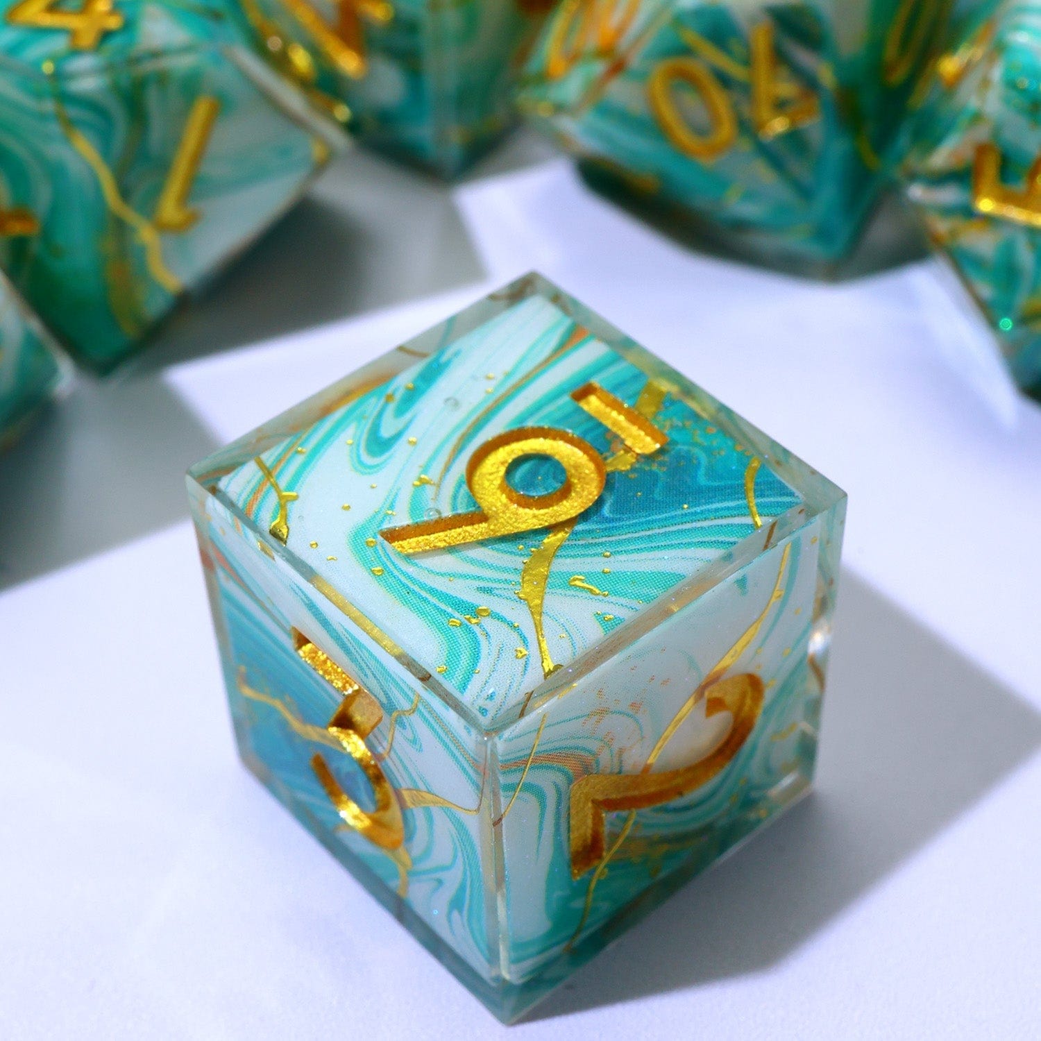 Tabletop Dominion DICE Wavesinger | Art Core Dice | 7 Piece Set