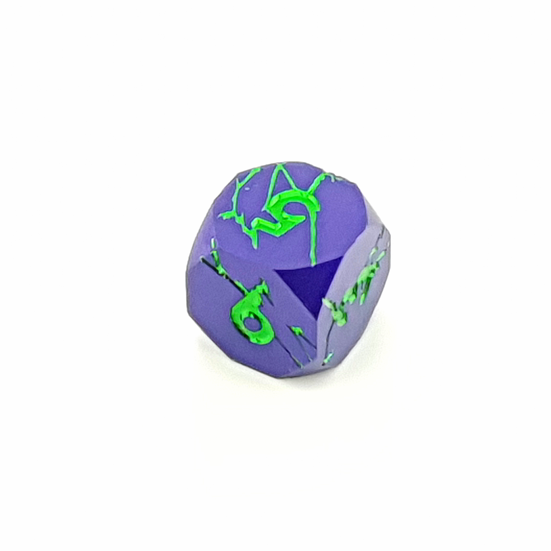 Wraith Bloom | Solid Metal Dice | 7 Piece Set - DICE