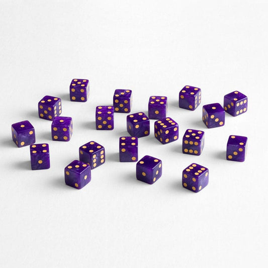 Dice Q Workshop Dice Set Full Pack D6 Shimmering Purple (20) 5907699498468