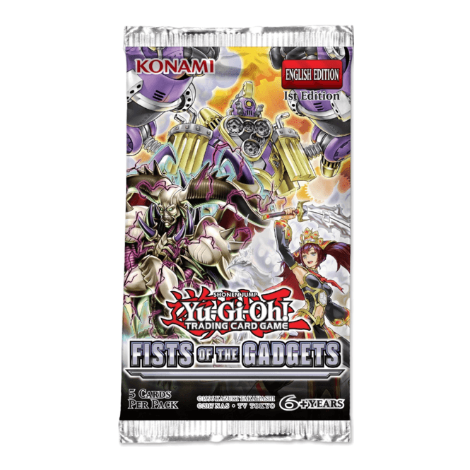 Yugioh Sealed Yu-Gi-Oh Fists of the Gadgets Booster Pack 4012927741993